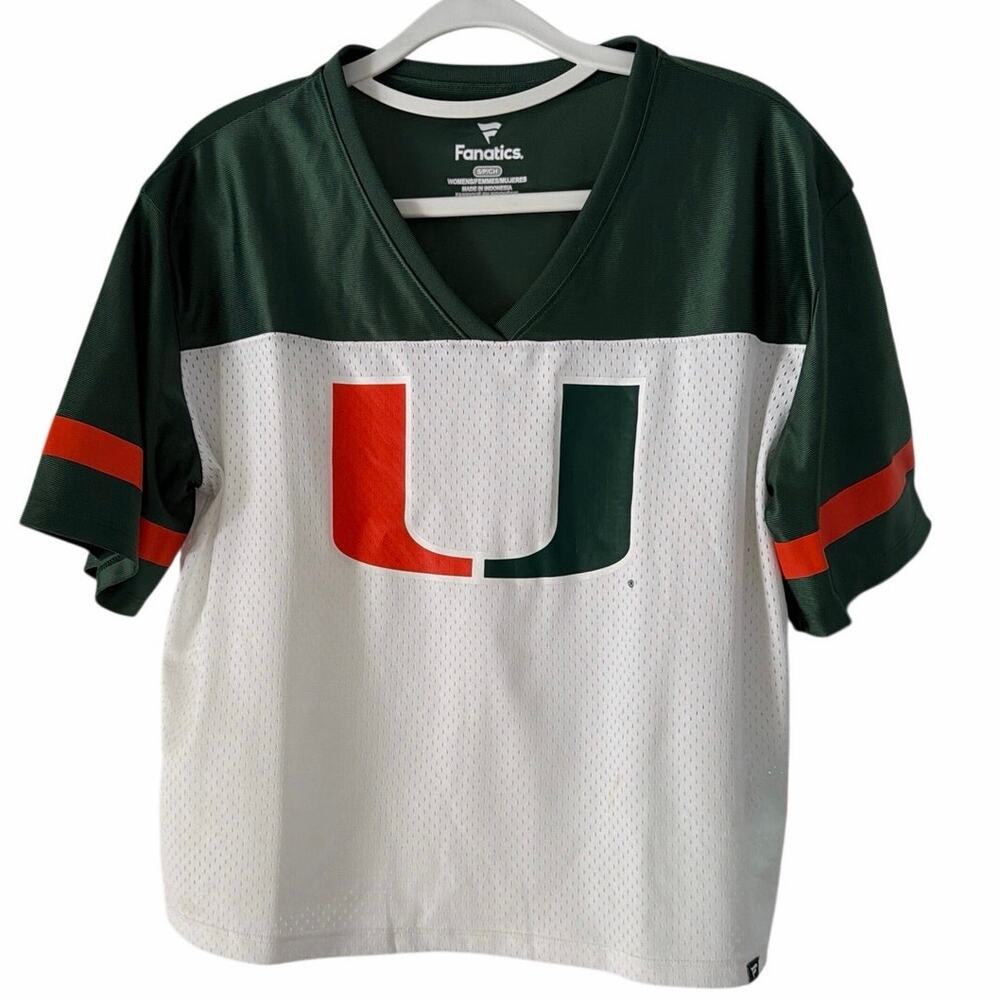 University of Miami women’s crop top oversized top